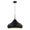 Nuvo Phoenix 1-Light Large Pendant Matte Black with Polished Nickel 60/7516 - alternate 2